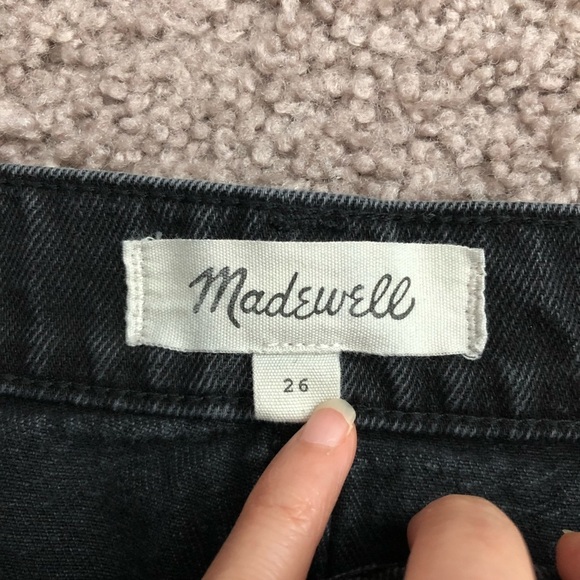 Madewell Black Denim Skirt Womens 26 - Picture 6 of 9